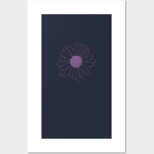 Daisy Boarder Amethyst Posters and Art